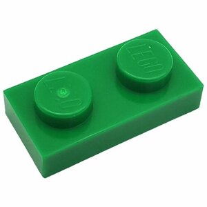 Деталь LEGO 302328 Плитка 1X2 (зеленая) 50 шт.