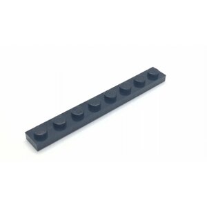 Деталь LEGO 346026 Плитка 1X8 (черный) 50 шт.