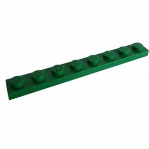 Деталь LEGO 346028 Плитка 1X8 (зеленый) 50 шт.