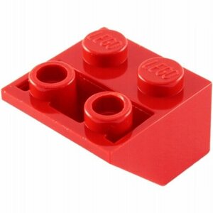 Деталь LEGO 366021 Кровельный кирпичик обратный 2X2/45°красный) 50 шт.