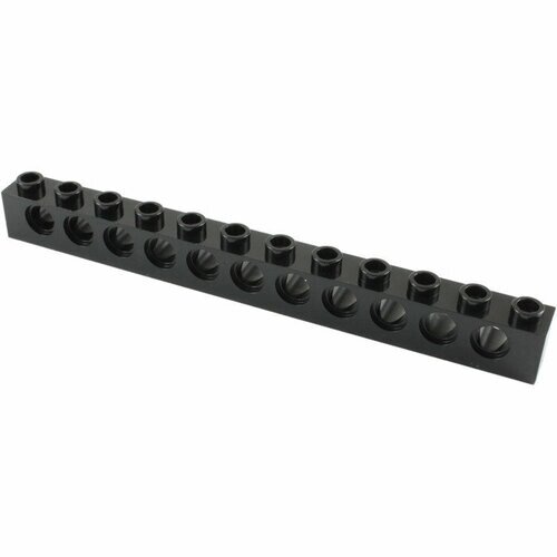 Деталь LEGO 389526 Кирпичик 1х12, R4,9 (черный) 50 шт. от компании М.Видео - фото 1