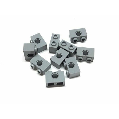 Деталь LEGO 4211440 TECHNIC Кирпичик 1X2, R4.9 (серый) 50 шт. от компании М.Видео - фото 1