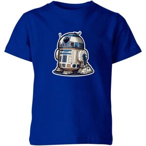 Детская футболка «Дроид-астромеханик R2D2 Звёздные войны Star Wars»116, синий)