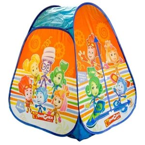 Детская игровая палатка "играем вместе"фиксики" 81*91*81СМ В сумке GFA-FIX01-R / детская палатка