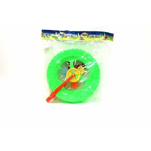 Детская игрушка каталка "Колесо" (зеленое) на палочке с ручкой 372 от компании М.Видео - фото 1