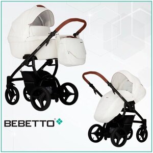 Детская коляска 2 в 1 Bebetto Luca PRO (100% экокожа) 01_CZM
