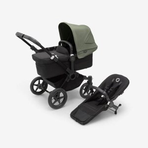 Детская коляска 2 в 1 Bugaboo Donkey5 Black/Midnight black/Forest Green