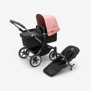 Детская коляска 2 в 1 Bugaboo Donkey5 Mono Graphite/Midnight black/Morning Pink