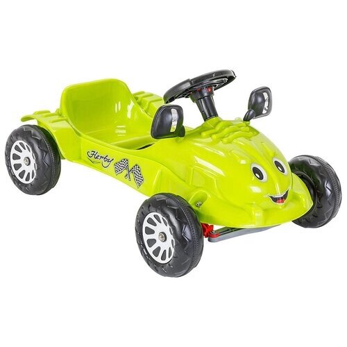 Детская педальная машина Pilsan Herby Car Green/Зеленый от компании М.Видео - фото 1