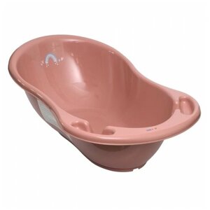 Детская ванночка для купания Tega Baby Метео 102 см со сливом, розовая