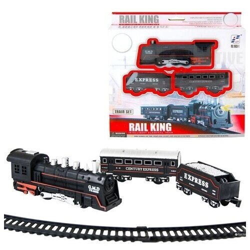 Детская железная дорога / игрушечный поезд / игрушки для мальчиков / Rail king от компании М.Видео - фото 1