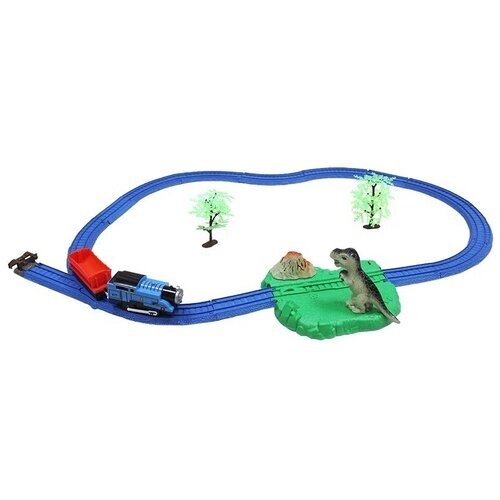 Детская железная дорога "Train Tracks" с тупиковым путем на батарейках от компании М.Видео - фото 1