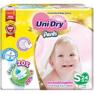Детские подгузники-трусики UniDry Super Dry, S, 3-7 кг
