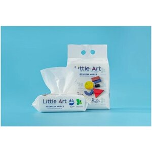 Детские влажные салфетки Little Art, 1 упаковка по 64 шт