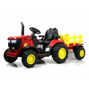 Детский Электрический Трактор с Прицепом O555OO Красный