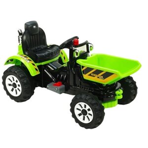 Детский электромобиль трактор Jiajia - зелёный