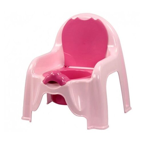 Детский горшок-стульчик пластик розовый