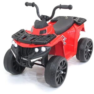 Детский квадроцикл R1 на резиновых колесах 6V - 3201-RED