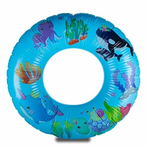 Детский надувной круг для плавания (морское дно голубой) от компании М.Видео - фото 1