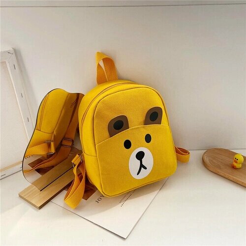 Детский рюкзак зверята желтый от компании М.Видео - фото 1