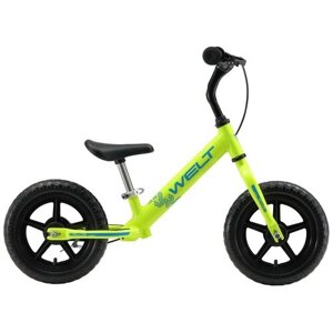 Детский велосипед Welt Zebra 12, год 2021, цвет Зеленый