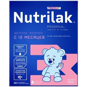 Детское молочко Nutrilak Premium 3, с 12 месяцев, для поддержания иммунной системы, 300 г