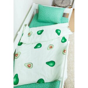 Детское постельное белье "Зеленый авокадо" 160х80