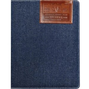 DeVENTE Дневник универсальный для 1-11 класса Dark blue jeans, твёрдая обложка, джинсовая ткань, термотиснение, ляссе, 48 листов
