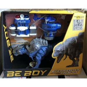 Динозавр "BeBoy" на батарейках с акссесуарами, звуковые и световые эффекты, подвижные части тела, в