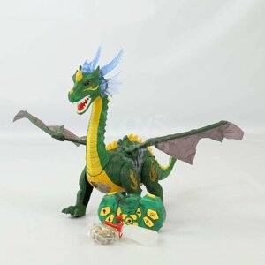 Динозавр дракон на пульте управления / на батарейках / стреляет стрелами