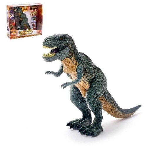 Динозавр «Рекс», работает от батареек, световые и звуковые эффекты от компании М.Видео - фото 1