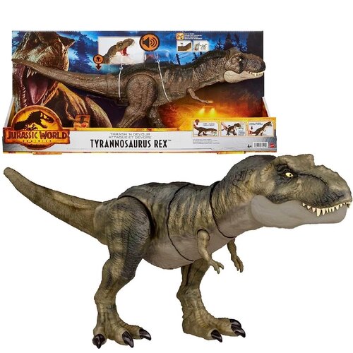 Динозавр Tyrannosaurus Rex Jurassic World со звуком Тиранозавр Рекс 53 см HDY55/HDY56
