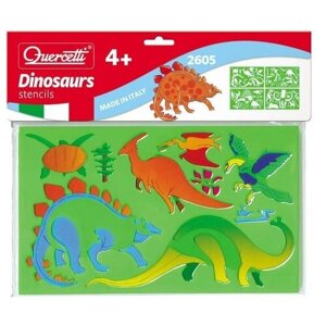 Динозавры набор трафаретов 4 шт для детей от 4 лет 2605