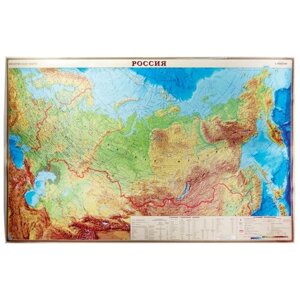 DMB Физическая карта России 1:9,5 (4607048951668), 58  90 см
