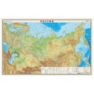 DMB Физическая карта Россия 1:7 (4607048950432), 122  79 см