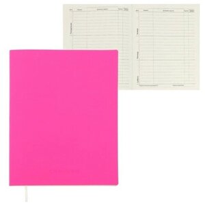 Дневник deVENTE "Pink Soft Touch", универсальный, 1-11 класс, мягкая обложка, экокожа, ляссе, 80 г/м2 (2022391)