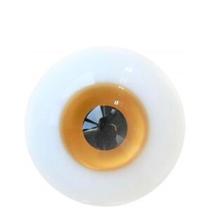 Dollmore - Glass Eye 16 mm (Глаза стеклянные желтые 16 мм для кукол Доллмор)