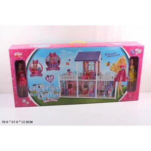 Домик "Модная Вилла", кукольный домик, дом для кукол для девочек 972