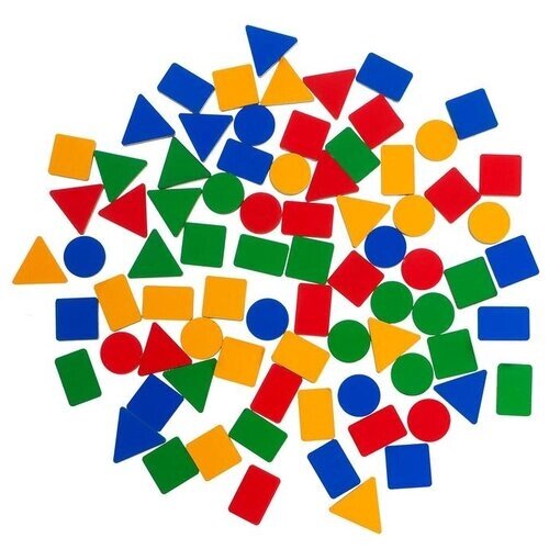 Дополнительный набор цветных деталей для «Умного Сундучка» 80 элементов от компании М.Видео - фото 1