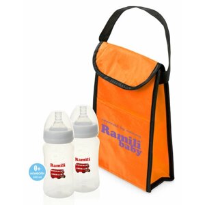 Дорожный набор из двух бутылочек 240ML и термосумки RAMILI BABY