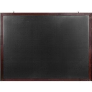 Доска для мела магнитная 90х120 см, черная, деревянная окрашенная рамкаBRAUBERG, 236893
