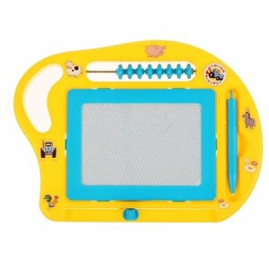 Доска для рисования детская Играем вместе Синий Трактор B1638242-BT желтый/голубой