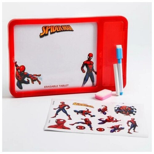 Доска для рисования мелом и маркером «планшет», Человек паук, Marvel от компании М.Видео - фото 1