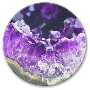 Доска магнитно-маркерная круг аметист фиолетовый