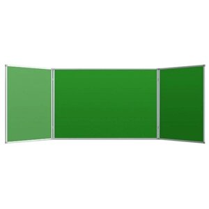 Доска магнитно-маркерно-меловая Attache 402751, зеленый/серый