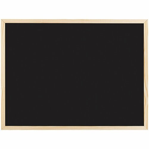Доска магнитно-меловая OfficeSpace, 45*60см, деревянная рамка, черная от компании М.Видео - фото 1