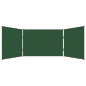 Доска школьная магнитно-меловая 100х340 BoardSYS, трехэлементная зеленая 30ТЭ-340М