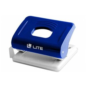 Дырокол Lite 20 листов, 2 отверстия, пластик, синий, линейка форматов Dl-20b .