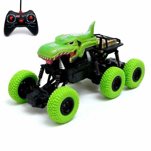 Джип радиоуправляемый DINO, 1:16, 4WD, работает от аккумулятора, цвет зелёный от компании М.Видео - фото 1