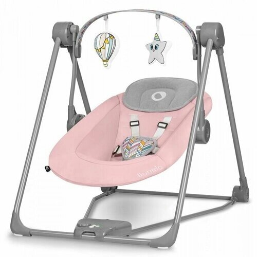 Электронные качели детские для новорождённых Lionelo Otto Pink -электрокачели от компании М.Видео - фото 1